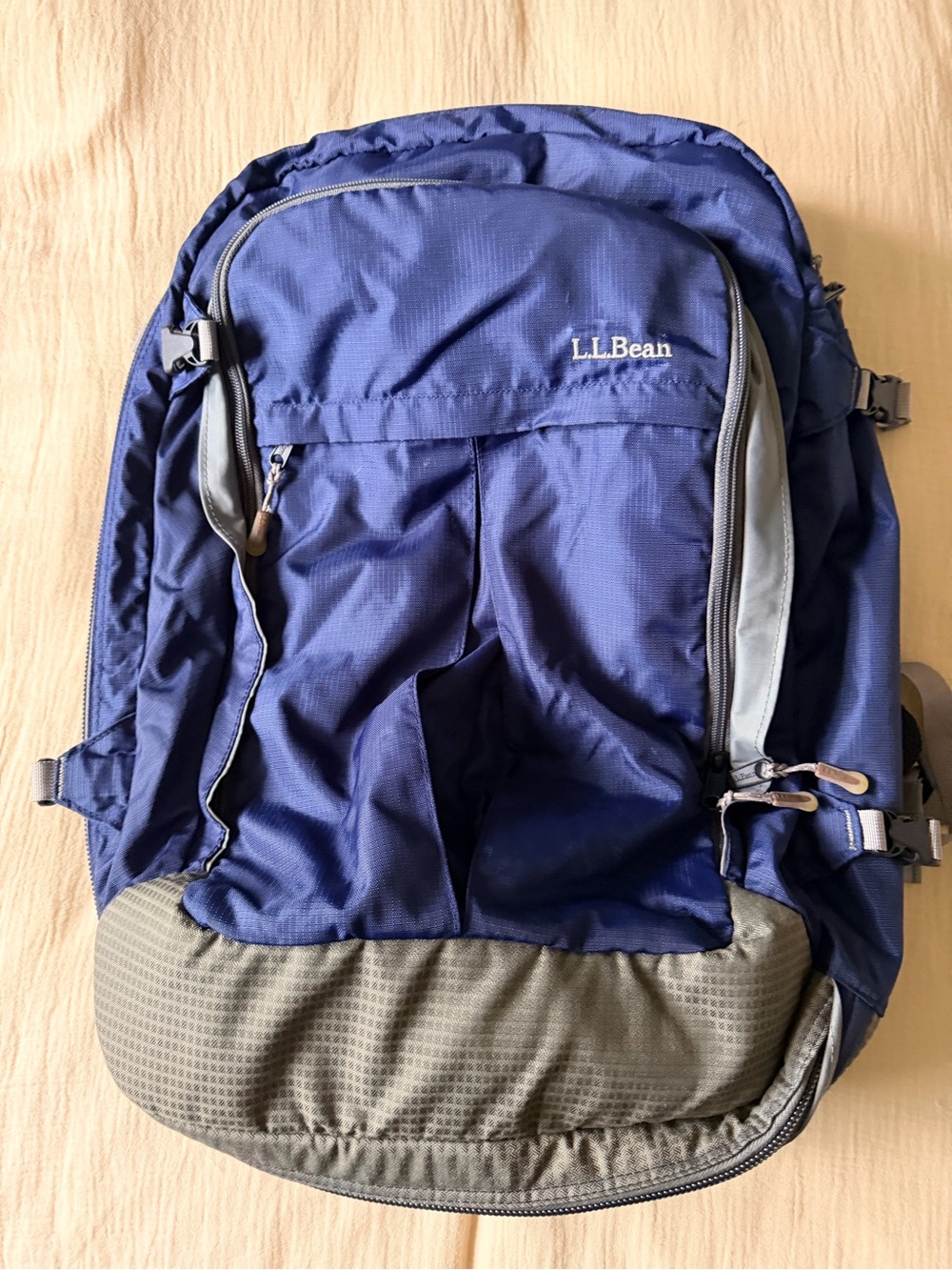 L.L. Bean Navy Blue 42L Travel Backpack